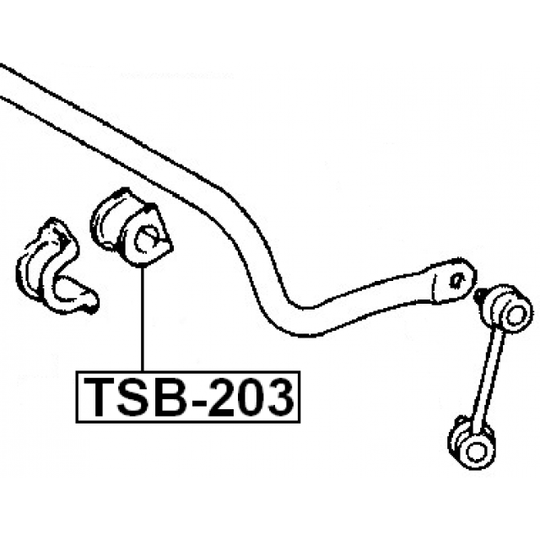 TSB-203 - Bussning, krängningshämmare 