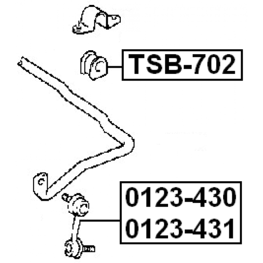 TSB-702 - Kinnitus, stabilisaator 