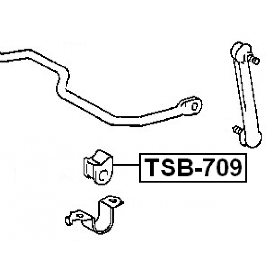 TSB-709 - Bussning, krängningshämmare 