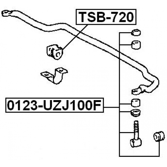 TSB-720 - Kinnitus, stabilisaator 