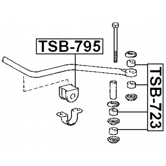 TSB-723 - Bussning, krängningshämmare 