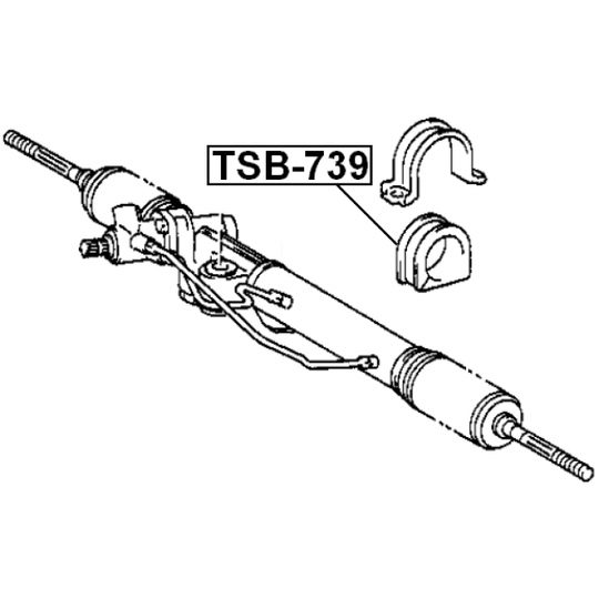 TSB-739 - Bussning, styrväxel 