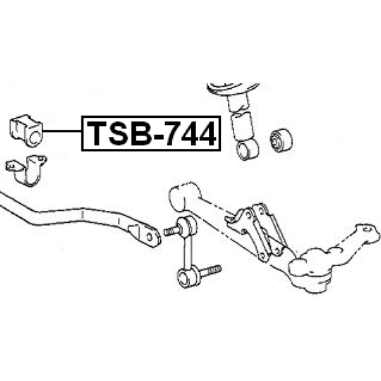 TSB-744 - Kinnitus, stabilisaator 