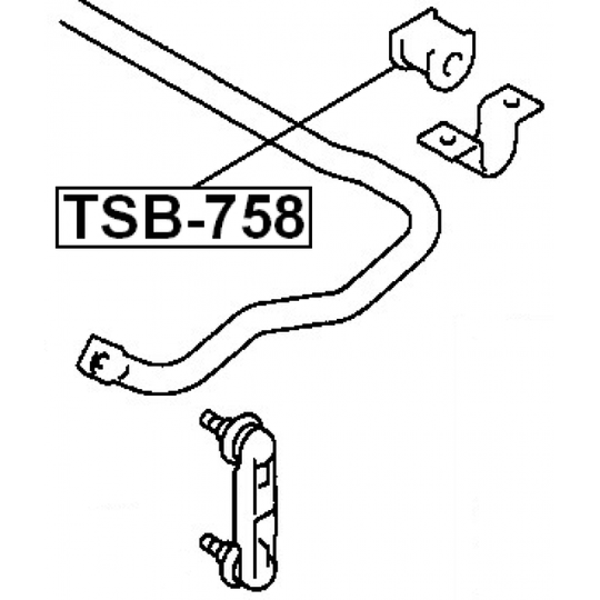 TSB-758 - Bussning, krängningshämmare 