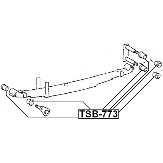 TSB-773 - Bussning, bladfjäder 