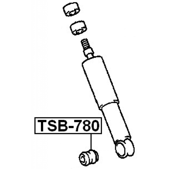 TSB-780 - Spacer Bush, shock absorber 