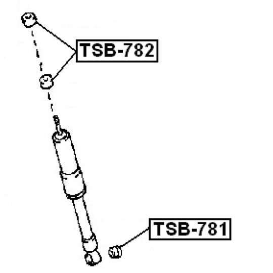 TSB-781 - Välilevy, iskunvaimennin 