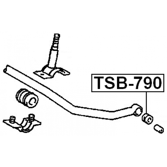 TSB-790 - Bussning, krängningshämmare 