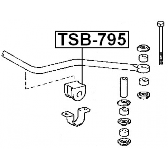 TSB-795 - Bussning, krängningshämmare 