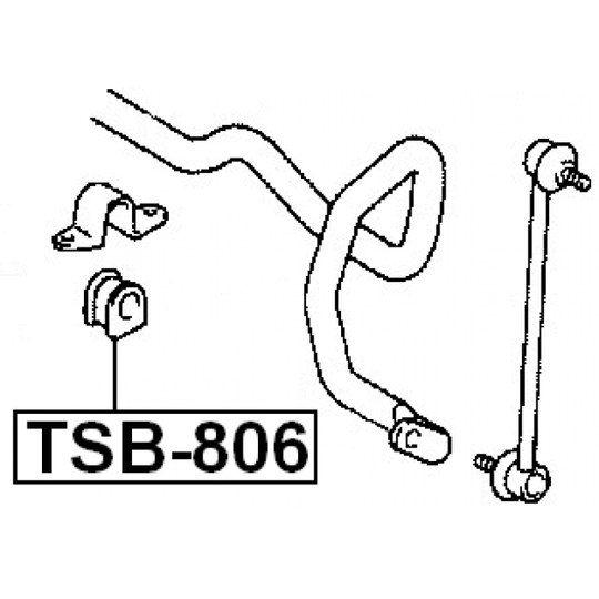 TSB-806 - Bussning, krängningshämmare 