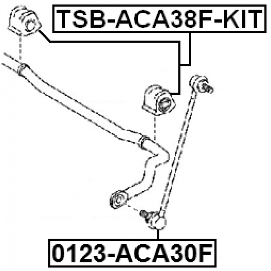 TSB-ACA38F-KIT - Bussning, krängningshämmare 