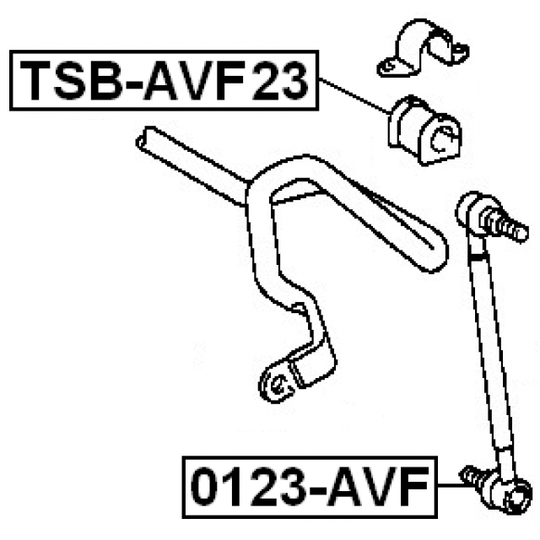 TSB-AVF23 - Kinnitus, stabilisaator 