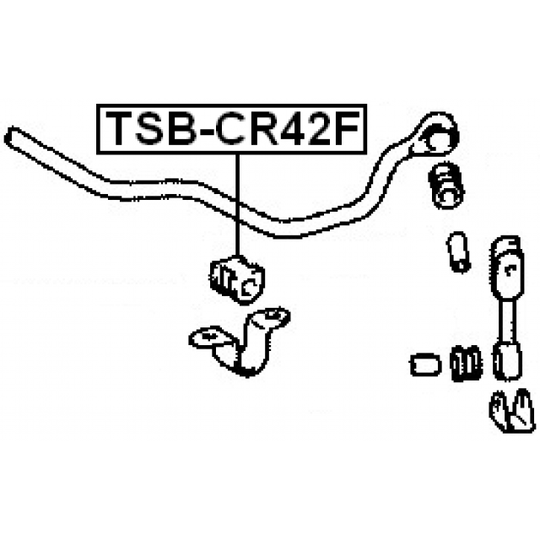 TSB-CR42F - Kinnitus, stabilisaator 