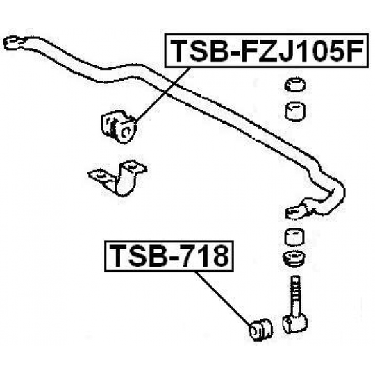 TSB-FZJ105F - Bussning, krängningshämmare 