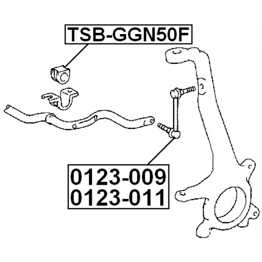 TSB-GGN50F - Stabiliser Mounting 