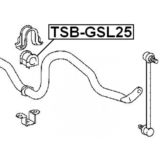TSB-GSL25 - Bussning, krängningshämmare 
