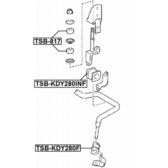 TSB-KDY280INF - Laakerin holkki, vakaaja 