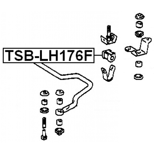 TSB-LH176F - Kinnitus, stabilisaator 