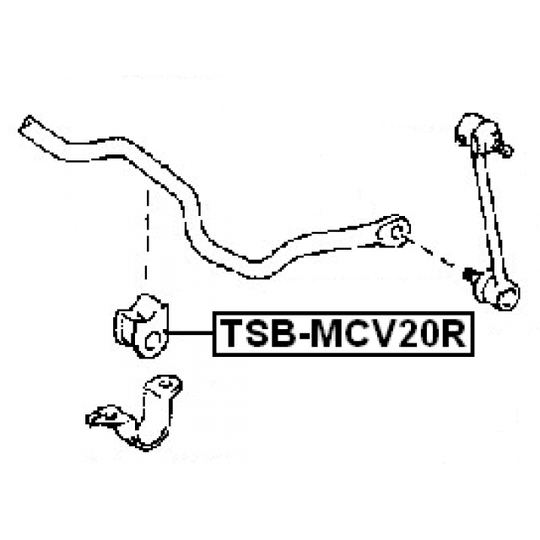 TSB-MCV20R - Kinnitus, stabilisaator 