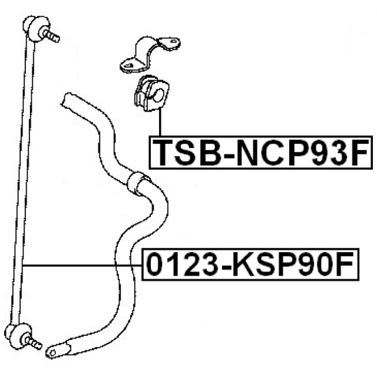 TSB-NCP93F - Stabiliser Mounting 
