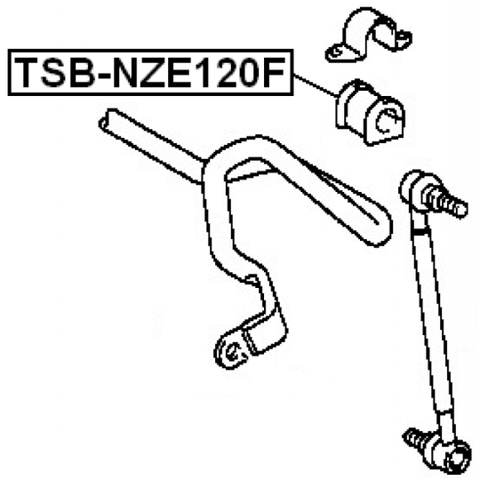 TSB-NZE120F - Bussning, krängningshämmare 