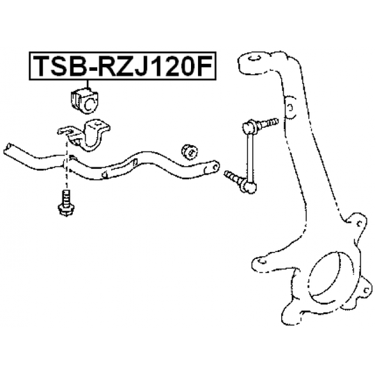 TSB-RZJ120F - Kinnitus, stabilisaator 