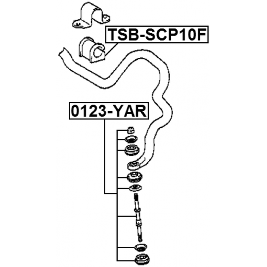 TSB-SCP10F - Stabiliser Mounting 