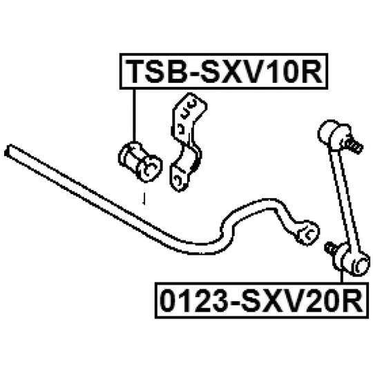 TSB-SXV10R - Stabiliser Mounting 