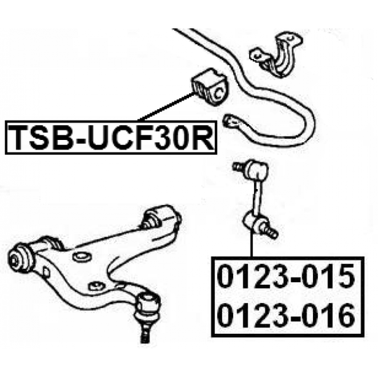 TSB-UCF30R - Stabiliser Mounting 