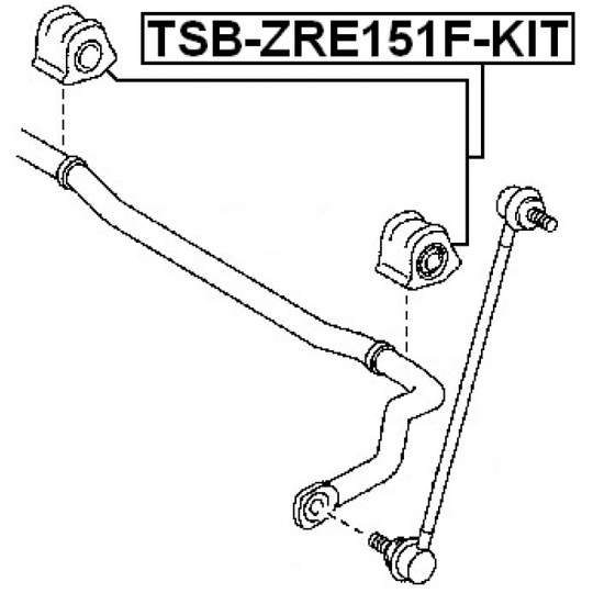 TSB-ZRE151F-KIT - Kinnitus, stabilisaator 