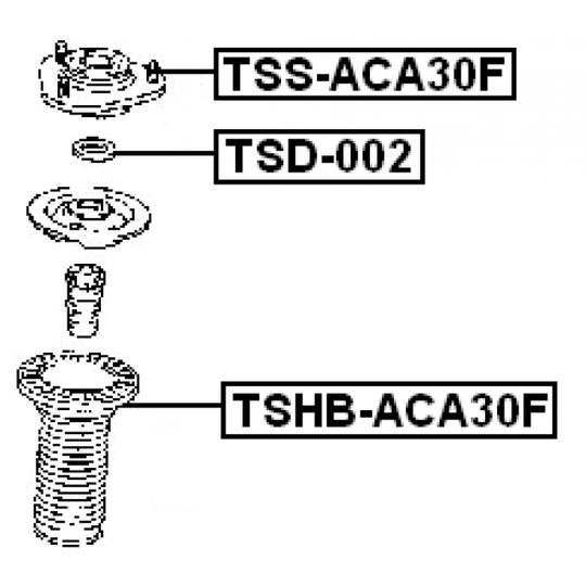 TSD-002 - Mounting, shock absorbers 