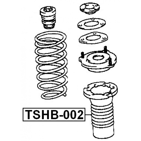 TSHB-002 - Skyddskåpa/bälg, stötdämpare 