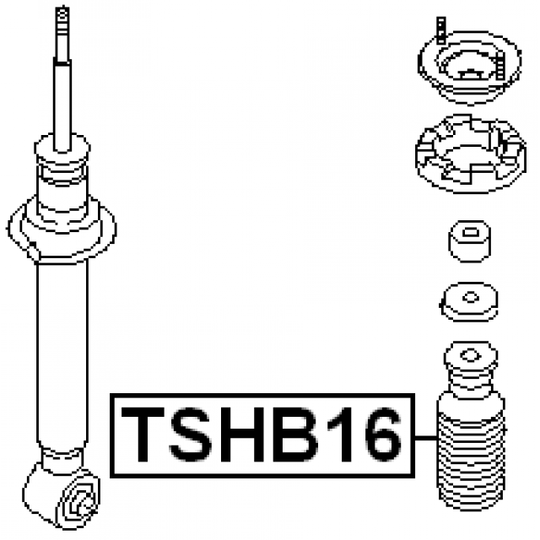 TSHB16 - Skyddskåpa/bälg, stötdämpare 