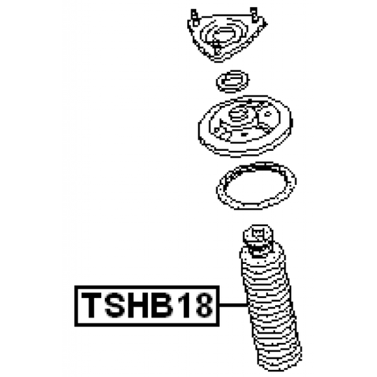 TSHB18 - Skyddskåpa/bälg, stötdämpare 