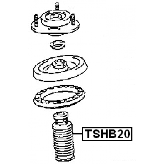 TSHB20 - Protective Cap/Bellow, shock absorber 