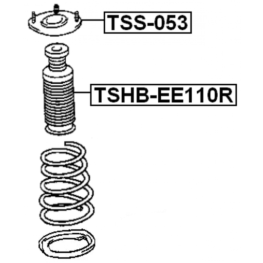 TSHB-EE110R - Skyddskåpa/bälg, stötdämpare 