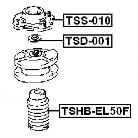 TSHB-EL50F - Kaitsemüts / kaitsekumm, amort 