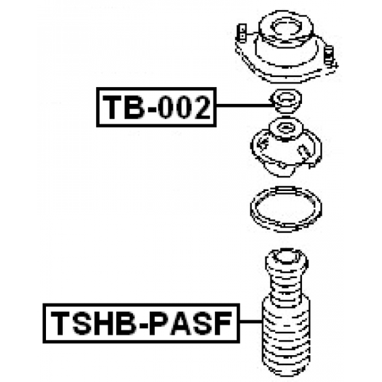 TSHB-PASF - Suojus/palje, iskunvaimentaja 