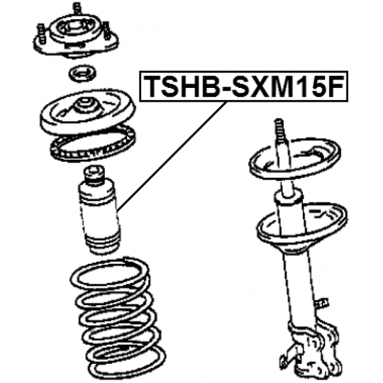 TSHB-SXM15F - Protective Cap/Bellow, shock absorber 