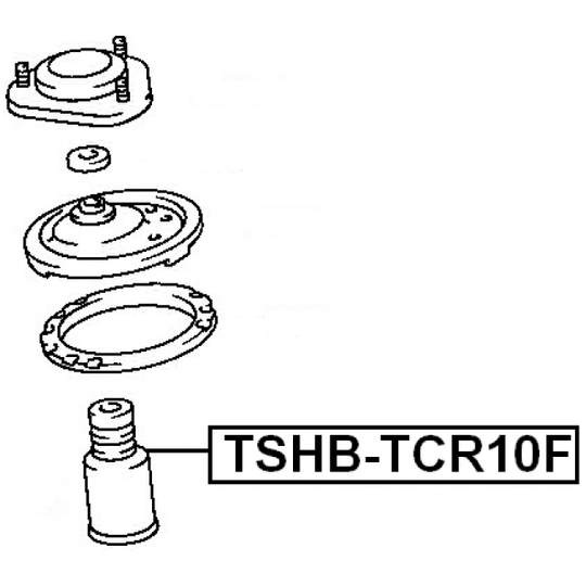 TSHB-TCR10F - Protective Cap/Bellow, shock absorber 