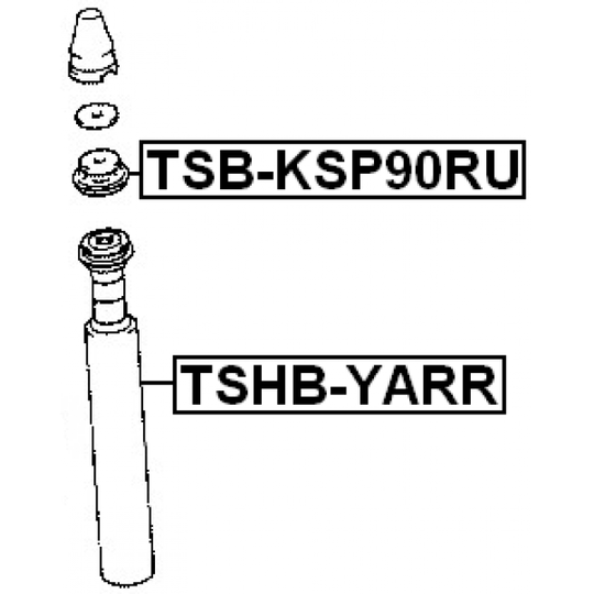 TSHB-YARR - Suojus/palje, iskunvaimentaja 