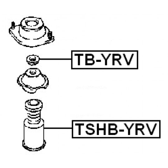 TSHB-YRV - Suojus/palje, iskunvaimentaja 
