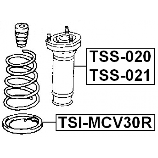 TSI-MCV30R - Spring Cap 