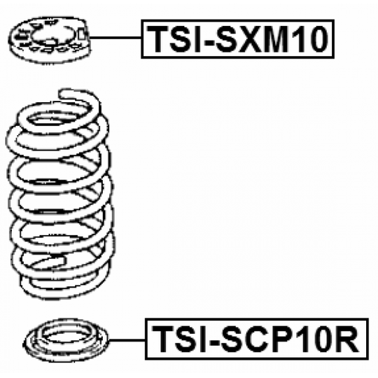 TSI-SCP10R - Fjäderbricka 