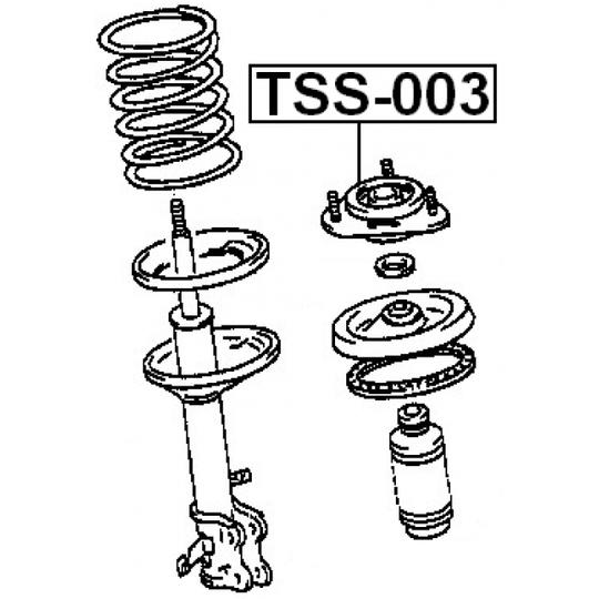 TSS-003 - Mounting, shock absorbers 