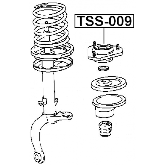 TSS-009 - Mounting, shock absorbers 