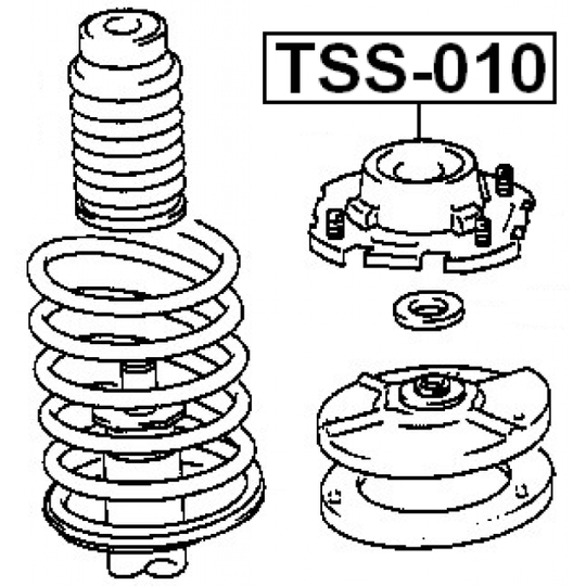 TSS-010 - Mounting, shock absorbers 