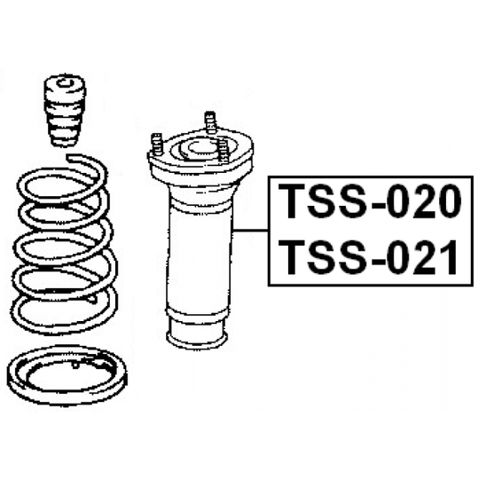 TSS-020 - Mounting, shock absorbers 