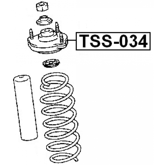 TSS-034 - Mounting, shock absorbers 