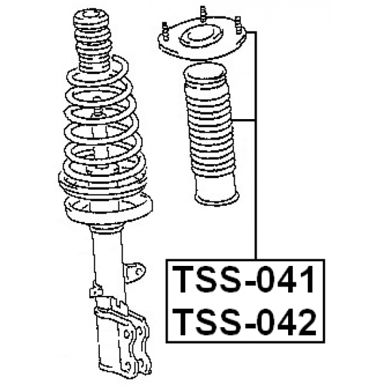 TSS-042 - Mounting, shock absorbers 